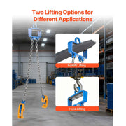 Load image into Gallery viewer, SucceBuy 2200LBS Drum Lifting Chain Sling G80 Chain Barrel Lifter with Security Hook Drums Handling Equipment for Crane Forklift