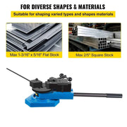 Load image into Gallery viewer, SucceBuy Universal Metal Bender SBG-40 Multifunction Spiral Steel Plate Round Square Flat Bar Bending Tool for Metal Production