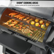 Bild in Galerie-Viewer laden, Amocart Portable Charcoal Grill Propane Gas Grills with Cover and Cart Heavy Duty Iron BBQ Grill for Outdoor Cooking Barbecue