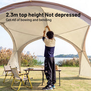Load image into Gallery viewer, Sonuto Extra Large Dome Canopy Tent Pop-up Camping Gazebo with Mosquito Net Waterproof Sun Protection Pavilion for Outdoor Party
