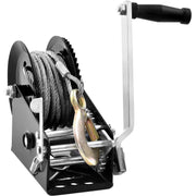 Load image into Gallery viewer, SucceBuy Hand Winch Heavy Duty Rope Crank with 33 ft Steel Wire Cable and Two-Way Ratchet for Trailer Boat or ATV Towing - AMOCART