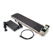 Load image into Gallery viewer, 85*460mm Mini Conveyor Belt Stainless Steel Frame PU Belt DC24V Automatic Track Cargo Lane Channel Conveyor Load 3.5-5KG