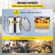 Charger l'image dans la visionneuse de galerie, Amocart 20L 30L Water Alcohol Brewing Distiller DIY Moonshine Apparatus Stainless Steel Still Whisky Beer Brandy Home Appliance