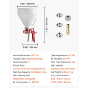 Load image into Gallery viewer, Amocart Air Texture Spray Gun 1.45 Gallon Air Hopper Spray Gun Professional Drywall Texture Painting Sprayer with 3 Nozzles