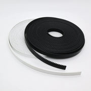 Load image into Gallery viewer, HTD 3M Open Synchronous Belt PU 3M Timing Belt Width 6/10/15mm~40mm Polyurethane Steel PU White Black HTD3M Open Belt Cut Length