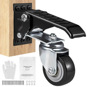 Load image into Gallery viewer, SucceBuy 165 lbs 2.5" Set of 4 Workbench Caster Wheels Side Mounted Retractable Stepdown Wheel 360° Swivel for Tables Equipment