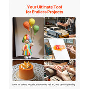 Load image into Gallery viewer, SucceBuy Airbrush Kit Air Brush Kit with Air Compressor and Tank 1 Dual-Action Airbrush with 1 Tip for Cake Decorating Nail Art