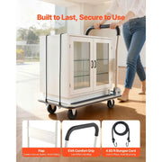 Load image into Gallery viewer, SucceBuy 330/660 lbs Foldable Push Cart Dolly with Swivel Wheels Moving Platform Truck Push Handle Flatbed Cart for Easy Storage