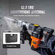 Load image into Gallery viewer, SucceBuy 1400W Demolition Jack Hammer Electric Jackhammer Heavy Duty 2900 BPM Concrete Breaker 2pcs Chisels Bits Chipping