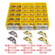Charger l'image dans la visionneuse de galerie, DCMT070204 DCMT11T304 VP15TF UE6020 Insert carbure Outil de tournage interne Outil de tournage CNC de haute qualité pour tour