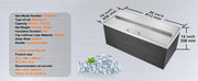 Load image into Gallery viewer, Amocart Drop in Ice Chest Stainless Steel Ice Cooler Commercial Ice Bin with Sliding Cover Outdoor Kitchen Ice Bar