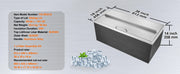 Bild in Galerie-Viewer laden, Amocart Drop in Ice Chest Stainless Steel Ice Cooler Commercial Ice Bin with Sliding Cover Outdoor Kitchen Ice Bar