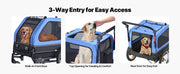 Load image into Gallery viewer, Amocart Dog Bike Trailer Supports up to 88 lbs 2-in-1 Pet Stroller Cart Bicycle Carrier for Dogs Easy Folding Frame with Wheel