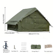 Load image into Gallery viewer, PAKICETUS Inflatable camping tent 4-8 people with windows portable water-resistant camping tent Four season tents