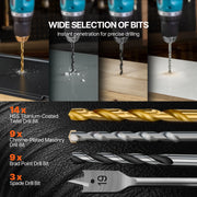 Bild in Galerie-Viewer laden, Amocart 70/100/101/246/318 PCs Drill Bit Set Screwdriver Bit Set Suitable Drilling and Screw Driving Drill Combo Bit Sets