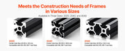 Load image into Gallery viewer, SucceBuy Linear Rail 4-5 PCS 1000mm/1200mm/1500mm/2000mm T Slot 2040 Aluminum Extrusion Profile for 3D Printer, CNC Machine DIY