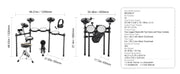 Bild in Galerie-Viewer laden, Amocart Electric Drum Set 32 Drum Kits & 480 Sounds, USB MIDI Supported 8 / 10 in Quiet Mesh+10 in Cymbals Drum Sticks Easy Use