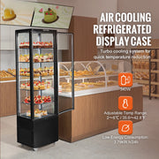 Charger l'image dans la visionneuse de galerie, Amocart 3.5/4.2/5/9.8 cft Refrigerated Display Case Large Commercial Pastry Display Refrigerator with LED Lighting for Bakery