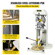 Bild in Galerie-Viewer laden, Amocart Inside Ring Engraver Stamper w/Two Face Standard Letter Block Dial Plotter Gold Silver Jewelry Making Engraving Machine