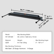 Load image into Gallery viewer, SucceBuy Box and Pan Brake 24Inch/36Inch/ 48Inch 0-130 Degrees Sheet Metal Bending Brake Portable Metal Bender for Metal Bending