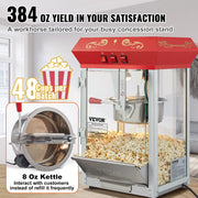 Load image into Gallery viewer, SucceBuy 8/12Oz Electric Popcorn Maker Commercial Popper Machine Automatic Corn Cookware with Scoop Spoon SUS304 Heating Tube