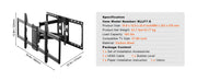 Bild in Galerie-Viewer laden, Amocart Full Motion TV Mount Fit for 26-90in TVs Swivel Tilt Horizontal Adjustment TV Wall Mount Bracket W/ Articulating Arms