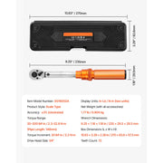 Load image into Gallery viewer, SucceBuy Torque Wrench Set Drive Click Torque Wrench Dual-Direction Adjustable Mechanical Dual Range Scales Torque Wrench Kit