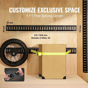 Load image into Gallery viewer, Amocart 2ft5ft E Track Tie Down Rail Kit 4Pcs Secure Cargo 2000 lbs Etrack Rails with Screws for Garages Trailers ATV Mounting