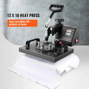 Bild in Galerie-Viewer laden, Amocart 12x10 In Dual Digital Heat Press Machine 650W Swing Away 360 Degree Rotation Transfer Sublimation Printing for T-Shirt
