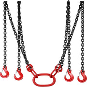 Load image into Gallery viewer, SucceBuy Lifting Chain Sling Lifts 5Tonne 1.5M 3M 4M X 5/16 Inch Heavy Duty With 4 Legs Grade Hooks and Adjuster G80 Alloy Steel - AMOCART