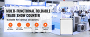 Load image into Gallery viewer, Amocart Promotion Counter Table Portable Tradeshow Podium Table Display Exhibition Counter Stand Booth Fair Pop Up Podium Table