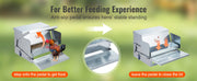 Load image into Gallery viewer, SucceBuy Automatic Chicken Feeder 25 lbs Capacity Feeds 10 Chickens up to 11 Days Galvanized Steel Poultry Feeder
