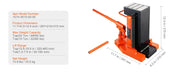 Load image into Gallery viewer, SucceBuy Hydraulic Toe Jack 2.5 Ton On Toe Toe Jack Lift 5T On Top Lift Capacity Machine Jack 0.8-5.3 in Toe Height 8.9-13.4 Top