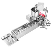 Load image into Gallery viewer, SucceBuy Commercial Automatic Donuts Machine Single Row 90 pcs/hour Electric High Power Maker with 3 Size Molds Auto Counting