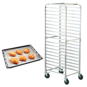 Load image into Gallery viewer, SucceBuy 10/20 Sheet Bun Pan Rack Commercial Bakery Racks with Brake Wheels Aluminum Racking Trolley Storage for Bread Baking