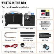 Load image into Gallery viewer, Amocart Diesel Air Heater 12V Truck Heater Parking Heater with LCD Remote Control Diesel Heater for RV Truck Boat Car Trailer