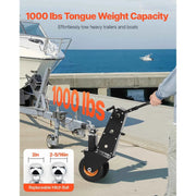 Load image into Gallery viewer, Amocart 1000lbs Trailer Mover Dolly Manual or Electric Wrench Drive with 2in & 2-5/16in Replaceable Hitch Balls for Moving Boat