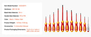 Load image into Gallery viewer, Amocart Insulated Screwdriver Set Professional Electrical Screwdriver Set 1000V Insulated Electrician Tool Set Magnetic Phillip