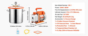 Bild in Galerie-Viewer laden, Amocart 3 Gallon / 5 Gallon Vacuum Chamber with 3.5 CFM Single Stage Vacuum Pump for Stabilizing Wood Degassing Silicone Resin