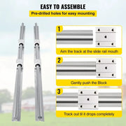 Bild in Galerie-Viewer laden, Amocart Linear Rail Ballscrew X 3 RM1605-350mm 650mm 1050mm X 2 Linear Rail Support, 12 CNC Kit Linear Shaft Optical Axis DIY