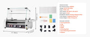 Load image into Gallery viewer, Amocart 5 7 11 Rollers Hot Dog Roller Stainless Steel Sausage Grill Cooker Commercial Hot Dog Machine with Dual Temp Control