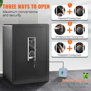 Load image into Gallery viewer, SucceBuy Electric Safe 2.2/1.8 Cubic Feet Fingerprint&Digital Security Cabinet Safe W/ Fire-proof Bag for Cash Jewelry Documents