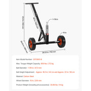 Load image into Gallery viewer, SucceBuy 600lbs Tongue Trailer Dolly with 16.5-22in Adjustable Height & 1-7/8 in Hitch Ball Steel Boat Mover for Moving Car Rvs - AMOCART