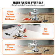 Load image into Gallery viewer, SucceBuy Manual Meat Grinder 304 Stainless Steel Hand Meat Grinder with Suction Cup&Steel Table Clamp Meat Mincer Sausage Maker - AMOCART