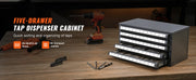 Load image into Gallery viewer, Amocart Steel Drill Dispenser Organizer Cabinet Storage Drill Bit Dispenser Cabinet Three-Drawer Drill Bit Organizer Cabinet