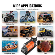 Load image into Gallery viewer, SucceBuy 12V Portable Tire Inflator 7.06CFM Heavy Duty Air Compressor 150PSI Offroad Air Pump with Adapters for Car SUV RV Truck