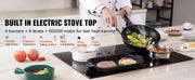 Charger l'image dans la visionneuse de galerie, SucceBuy 2/4/5 Burners Built-in Induction Stove Top 12/24/30in Ceramic Glass Electric Cooktop For Household Commercial Cooking
