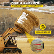 Bild in Galerie-Viewer laden, SucceBuy Hay Spear Bale Spear Capacity Spike Quick Attach Square Hay Red Coated Forks Hex Nut Sleeve for Bucket Tractor Loader