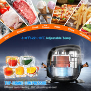 Load image into Gallery viewer, SucceBuy Commercial Frozen Refrigerator Sandwich Salad Prep Table 7.4Cu.Ft Food Prep Frost Free Refrigerator for Restaurant - AMOCART