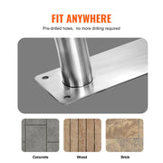 Bild in Galerie-Viewer laden, Amocart Pool Handrail Stainless Steel with Base Plate for Indoor/Outdoor Swimming Pool Safety Railing w/ Grip Cover for Decks